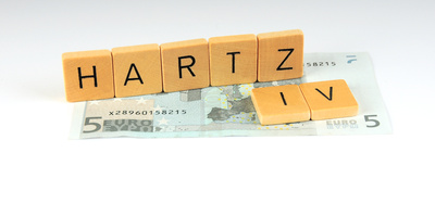 Hartz IV Buchstaben auf 5 Euro Schein